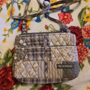 Bella Taylor Plaid Quilted Crossbody Bag
